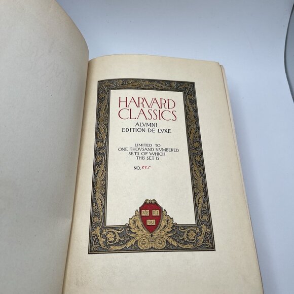 Harvard Classics 1909 Modern English Drama Alumni Edition De Luxe Limited 1000 - Picture 8 of 13